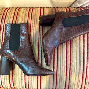 NEW!! Donald J. Pliner Brown and Black Ankle Boots